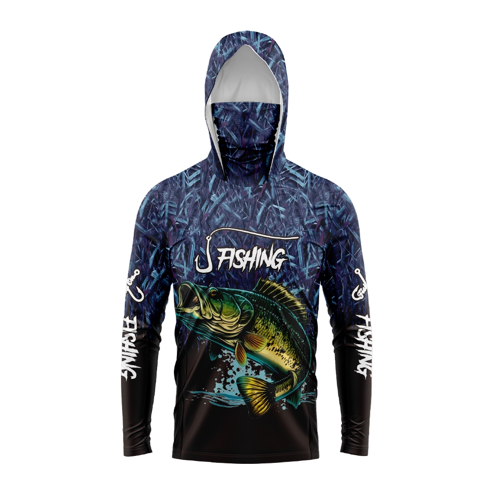 MALFC Men Hood Fishing Shirt l - огляд і ціна Fishing Shirt Uv Protection