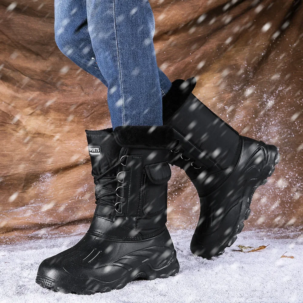 Men Winter Snow Boots Outdoor  - огляд і ціна Fishing Boots