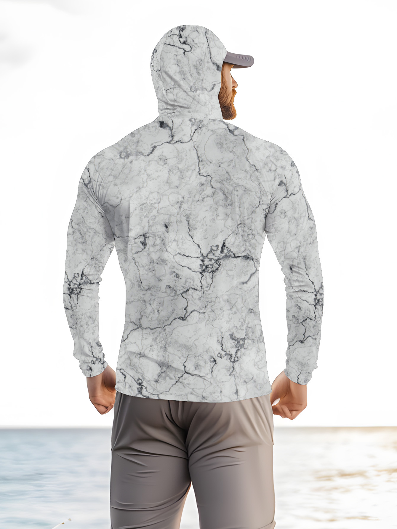 Men Hood Fishing Shirt long sl - огляд і ціна Fishing Shirt Uv Protection