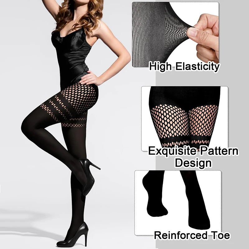 Black Hollow-Out Pantyhose Sus - огляд і ціна Fishing Socks